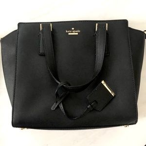 Kate Spade Small Hayden Satchel in Black